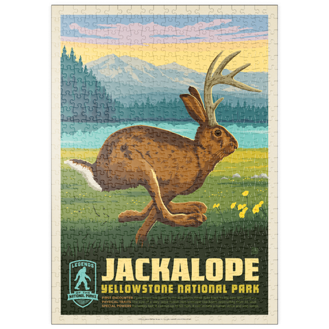 Darstellung des Puzzle Motivs Legends Of The National Parks: Yellowstone's Jackalope puzzleplate Legends Of The National Parks: Yellowstone's Jackalope 500 Puzzle