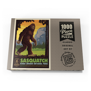 Darstellung des Puzzle Motivs Legends Of The National Parks: Kings Canyon's Sasquatch 1000 Puzzle Schachtel Ansicht3