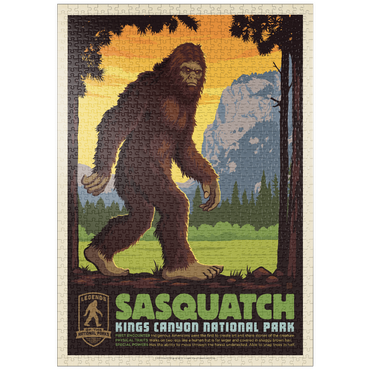Darstellung des Puzzle Motivs puzzleplate Legends Of The National Parks: Kings Canyon's Sasquatch 1000 Puzzle