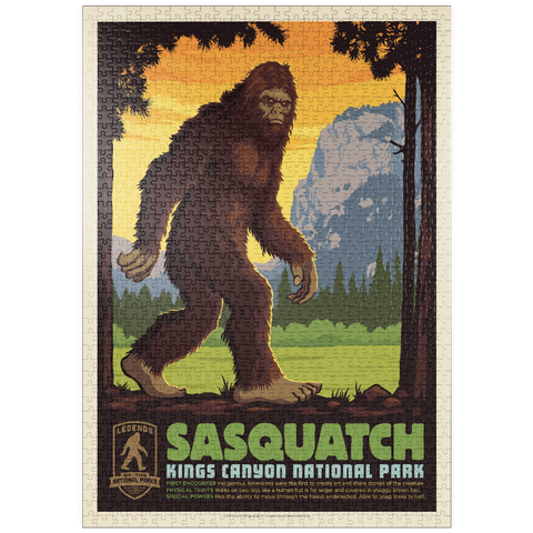 Darstellung des Puzzle Motivs Legends Of The National Parks: Kings Canyon's Sasquatch puzzleplate Legends Of The National Parks: Kings Canyon's Sasquatch 1000 Puzzle