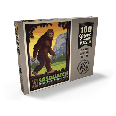 Darstellung des Puzzle Motivs Legends Of The National Parks: Kings Canyon's Sasquatch 100 Puzzle Schachtel Ansicht2