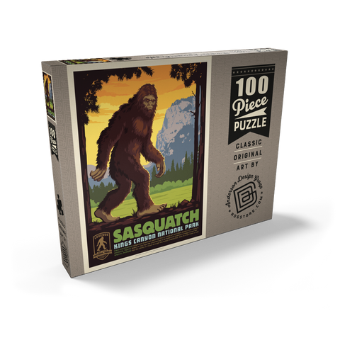 Darstellung des Puzzle Motivs Legends Of The National Parks: Kings Canyon's Sasquatch Legends Of The National Parks: Kings Canyon's Sasquatch 100 Puzzle Schachtel Ansicht2