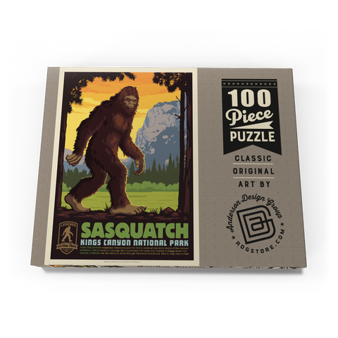 Darstellung des Puzzle Motivs Legends Of The National Parks: Kings Canyon's Sasquatch Legends Of The National Parks: Kings Canyon's Sasquatch 100 Puzzle Schachtel Ansicht3
