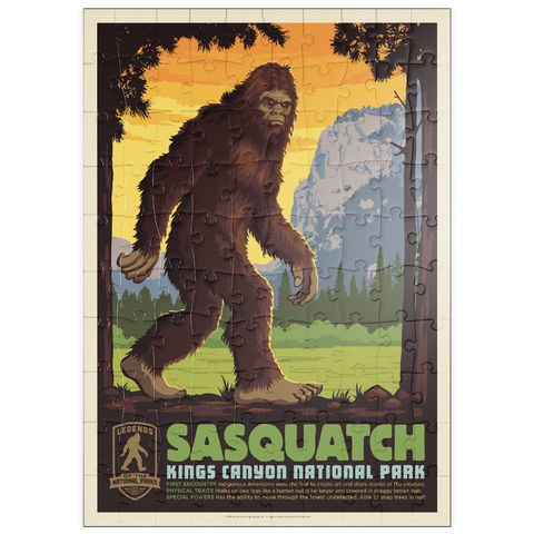 Darstellung des Puzzle Motivs Legends Of The National Parks: Kings Canyon's Sasquatch puzzleplate Legends Of The National Parks: Kings Canyon's Sasquatch 100 Puzzle