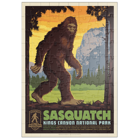Darstellung des Puzzle Motivs Legends Of The National Parks: Kings Canyon's Sasquatch - Puzzleteile: 100