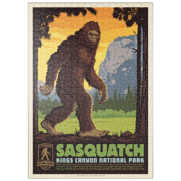 Darstellung des Puzzle Motivs puzzleplate Legends Of The National Parks: Kings Canyon's Sasquatch 500 Puzzle