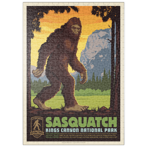 Darstellung des Puzzle Motivs Legends Of The National Parks: Kings Canyon's Sasquatch puzzleplate Legends Of The National Parks: Kings Canyon's Sasquatch 500 Puzzle
