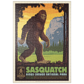 Darstellung des Puzzle Motivs Legends Of The National Parks: Kings Canyon's Sasquatch - Puzzleteile: 500