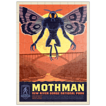Darstellung des Puzzle Motivs puzzleplate Legends Of The National Parks: New River Gorge's MothMan Returns 100 Puzzle