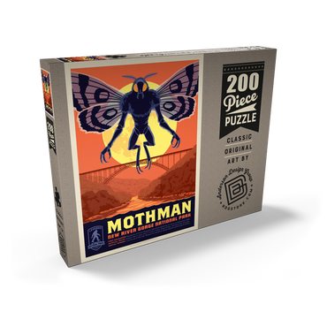 Darstellung des Puzzle Motivs Legends Of The National Parks: New River Gorge's MothMan Returns 200 Puzzle Schachtel Ansicht2