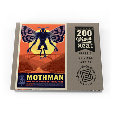 Darstellung des Puzzle Motivs Legends Of The National Parks: New River Gorge's MothMan Returns 200 Puzzle Schachtel Ansicht3