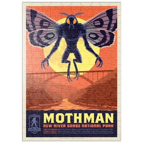 Darstellung des Puzzle Motivs Legends Of The National Parks: New River Gorge's MothMan Returns puzzleplate Legends Of The National Parks: New River Gorge's MothMan Returns 200 Puzzle