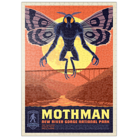 Darstellung des Puzzle Motivs Legends Of The National Parks: New River Gorge's MothMan Returns puzzleplate Legends Of The National Parks: New River Gorge's MothMan Returns 500 Puzzle
