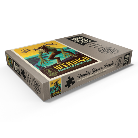 Darstellung des Puzzle Motivs Legends Of The National Parks: Acadia's Wendigo Legends Of The National Parks: Acadia's Wendigo 1000 Puzzle Schachtel Ansicht1