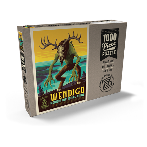 Darstellung des Puzzle Motivs Legends Of The National Parks: Acadia's Wendigo Legends Of The National Parks: Acadia's Wendigo 1000 Puzzle Schachtel Ansicht2