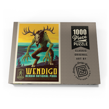 Darstellung des Puzzle Motivs Legends Of The National Parks: Acadia's Wendigo 1000 Puzzle Schachtel Ansicht3