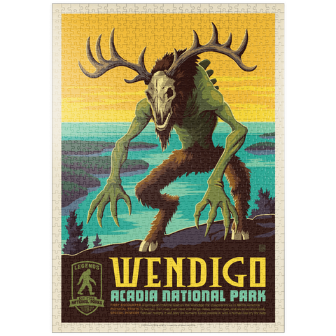 Darstellung des Puzzle Motivs Legends Of The National Parks: Acadia's Wendigo puzzleplate Legends Of The National Parks: Acadia's Wendigo 1000 Puzzle