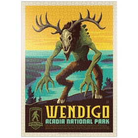 Darstellung des Puzzle Motivs Legends Of The National Parks: Acadia's Wendigo - Puzzleteile: 1000