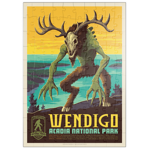 Darstellung des Puzzle Motivs Legends Of The National Parks: Acadia's Wendigo puzzleplate Legends Of The National Parks: Acadia's Wendigo 100 Puzzle