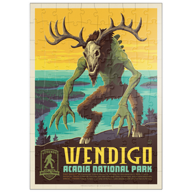 Darstellung des Puzzle Motivs Legends Of The National Parks: Acadia's Wendigo - Puzzleteile: 100