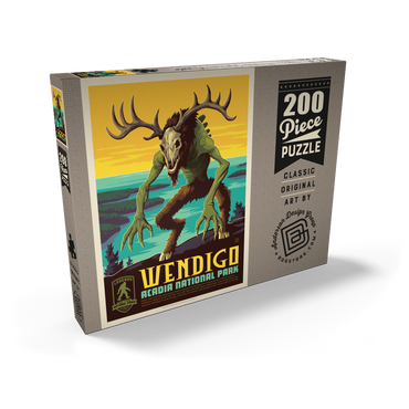 Darstellung des Puzzle Motivs Legends Of The National Parks: Acadia's Wendigo 200 Puzzle Schachtel Ansicht2