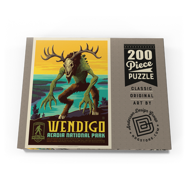 Darstellung des Puzzle Motivs Legends Of The National Parks: Acadia's Wendigo 200 Puzzle Schachtel Ansicht3