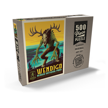 Darstellung des Puzzle Motivs Legends Of The National Parks: Acadia's Wendigo 500 Puzzle Schachtel Ansicht2