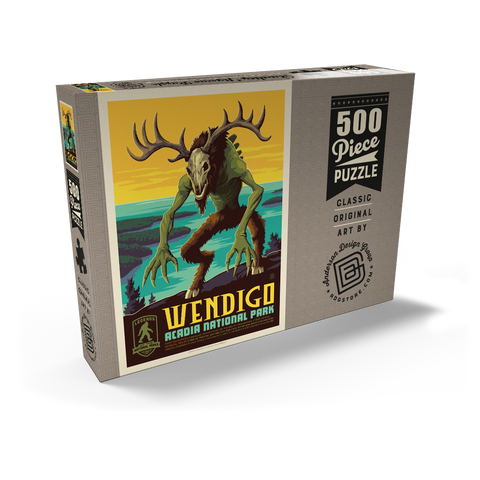 Darstellung des Puzzle Motivs Legends Of The National Parks: Acadia's Wendigo Legends Of The National Parks: Acadia's Wendigo 500 Puzzle Schachtel Ansicht2