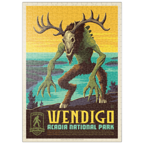 Darstellung des Puzzle Motivs Legends Of The National Parks: Acadia's Wendigo puzzleplate Legends Of The National Parks: Acadia's Wendigo 500 Puzzle