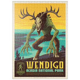 Darstellung des Puzzle Motivs Legends Of The National Parks: Acadia's Wendigo - Puzzleteile: 500