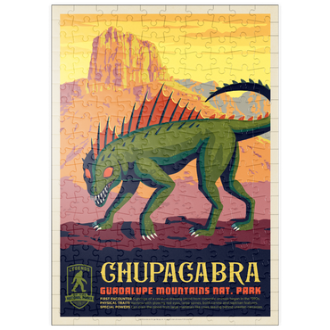 Darstellung des Puzzle Motivs puzzleplate Legends Of The National Parks: Guadalupe Mountains Chupacabra 200 Puzzle