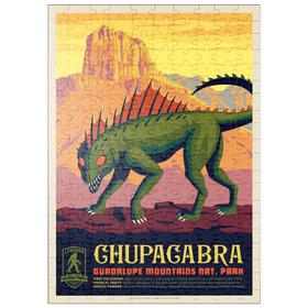 Darstellung des Puzzle Motivs Legends Of The National Parks: Guadalupe Mountains Chupacabra - Puzzleteile: 200