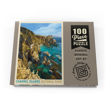 Darstellung des Puzzle Motivs Channel Islands National Park: Birds Of A Feather 100 Puzzle Schachtel Ansicht3