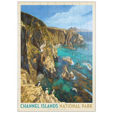 Darstellung des Puzzle Motivs puzzleplate Channel Islands National Park: Birds Of A Feather 100 Puzzle