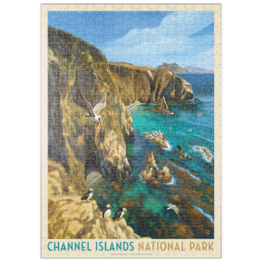 Darstellung des Puzzle Motivs puzzleplate Channel Islands National Park: Birds Of A Feather 500 Puzzle