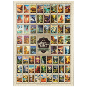 Darstellung des Puzzle-Motivs 63 Image National Park Print: by Arden von Haeger – Puzzleteile: 1000