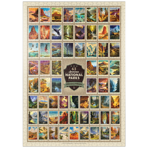 Darstellung des Puzzle Motivs 63 Image National Park Print: by Arden von Haeger puzzleplate 63 Image National Park Print: by Arden von Haeger 1000 Puzzle