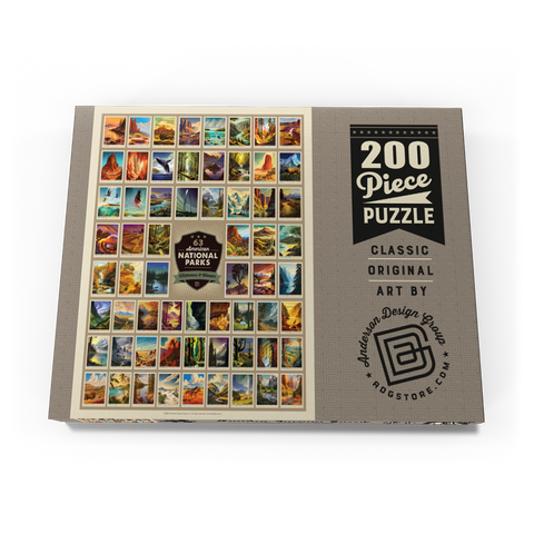 Darstellung des Puzzle Motivs 63 Image National Park Print: by Arden von Haeger 63 Image National Park Print: by Arden von Haeger 200 Puzzle Schachtel Ansicht3