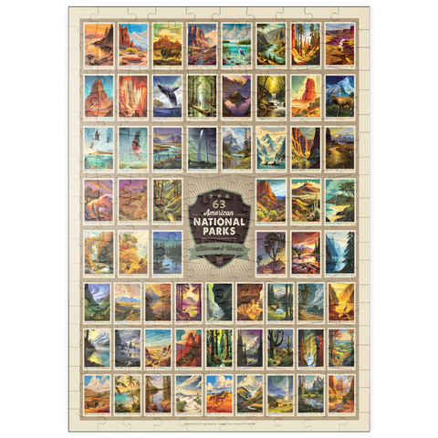 Darstellung des Puzzle Motivs 63 Image National Park Print: by Arden von Haeger puzzleplate 63 Image National Park Print: by Arden von Haeger 200 Puzzle