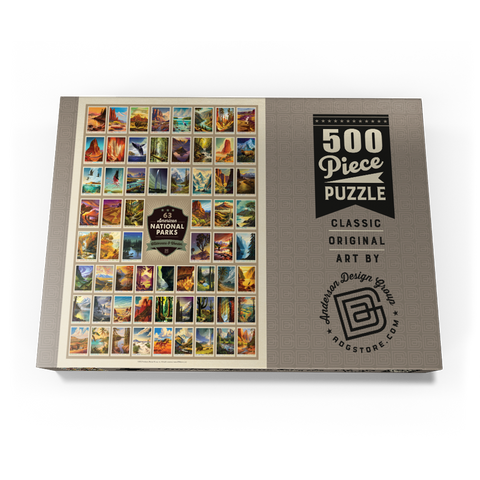 Darstellung des Puzzle Motivs 63 Image National Park Print: by Arden von Haeger 63 Image National Park Print: by Arden von Haeger 500 Puzzle Schachtel Ansicht3
