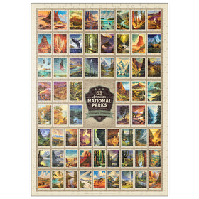 Darstellung des Puzzle-Motivs 63 Image National Park Print: by Arden von Haeger – Puzzleteile: 500