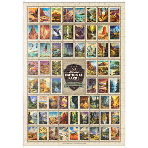 Darstellung des Puzzle Motivs 63 Image National Park Print: by Arden von Haeger puzzleplate 63 Image National Park Print: by Arden von Haeger 500 Puzzle