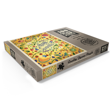 Darstellung des Puzzle Motivs Happy Summer Fruit and Floral Garden Happy Summer Fruit and Floral Garden 100 Puzzle Schachtel Ansicht1