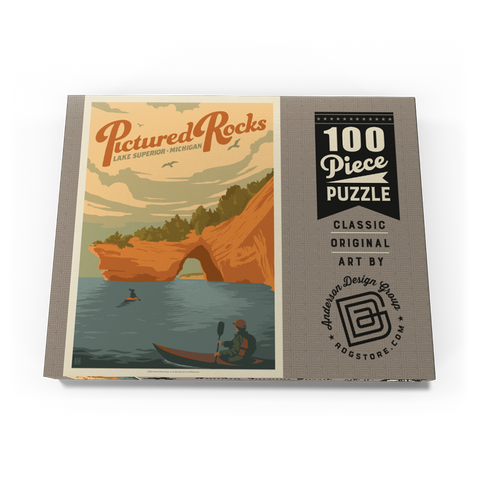 Darstellung des Puzzle Motivs Pictured Rocks, MI: Lake Superior Pictured Rocks, MI: Lake Superior 100 Puzzle Schachtel Ansicht3