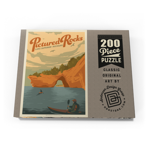 Darstellung des Puzzle Motivs Pictured Rocks, MI: Lake Superior Pictured Rocks, MI: Lake Superior 200 Puzzle Schachtel Ansicht3