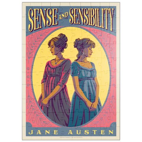 Darstellung des Puzzle Motivs Sense And Sensibility: Jane Austen puzzleplate Sense And Sensibility: Jane Austen 100 Puzzle
