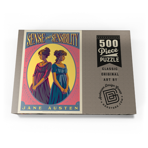 Darstellung des Puzzle Motivs Sense And Sensibility: Jane Austen Sense And Sensibility: Jane Austen 500 Puzzle Schachtel Ansicht3