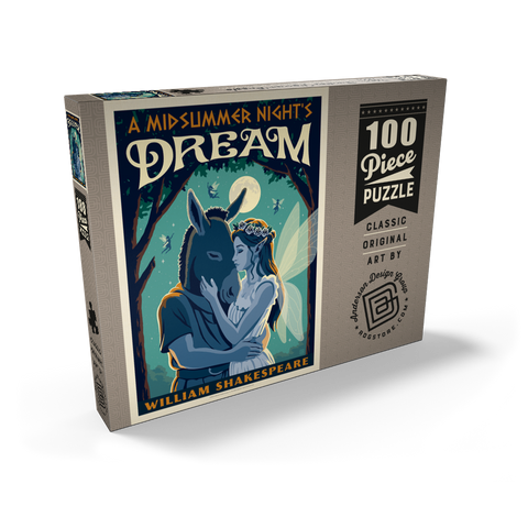 Darstellung des Puzzle Motivs A Midsummer Night's Dream: William Shakespeare A Midsummer Night's Dream: William Shakespeare 100 Puzzle Schachtel Ansicht2
