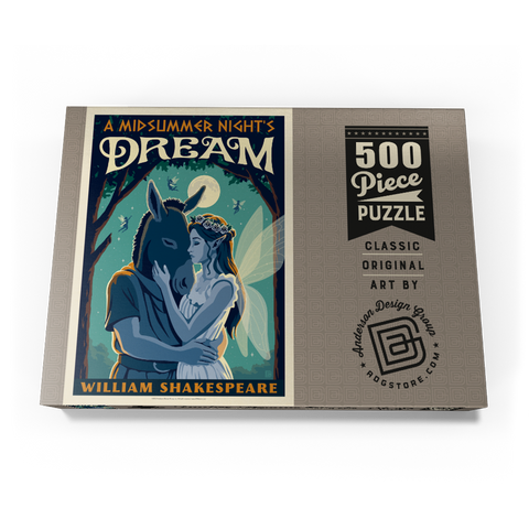 Darstellung des Puzzle Motivs A Midsummer Night's Dream: William Shakespeare A Midsummer Night's Dream: William Shakespeare 500 Puzzle Schachtel Ansicht3