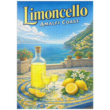 Darstellung des Puzzle Motivs puzzleplate Limoncello - Lemon Terrace, Amalfi Coast 1000 Puzzle